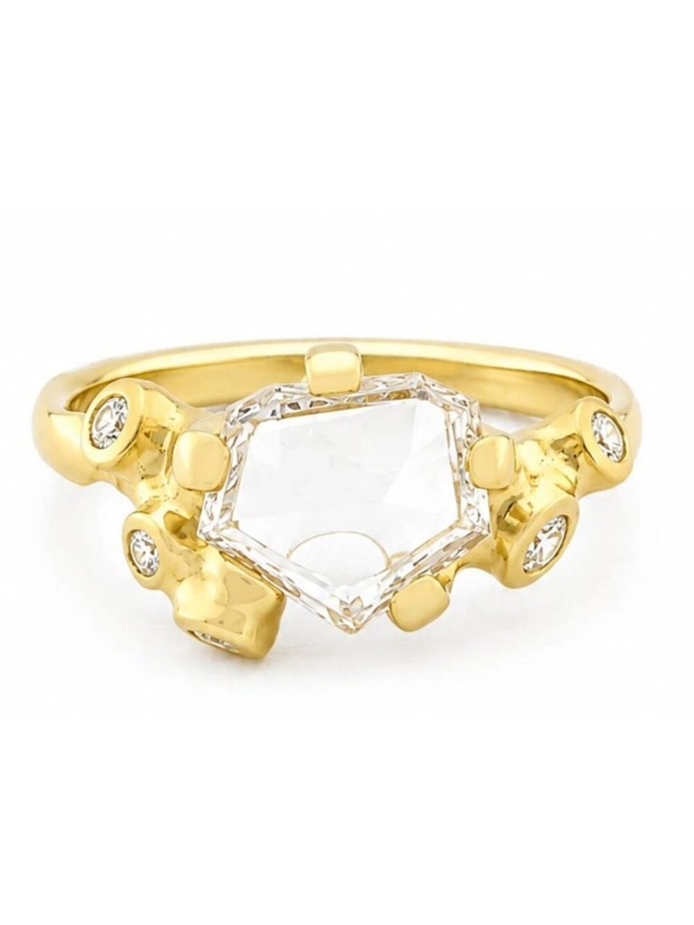 Genuine 1.15 Cts - VS1 Diamonds Ring 18k Gold
